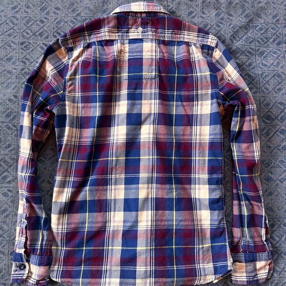 Superdry Men's Multicolor Plaid Button-Down Shirt - Picture 4 of 4